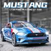 CCA Genuine Licensed 1/34 Scale Ford Mustang GT2018 Alloy Car Model Sound Light Pullback Diecast Metal Toy Vehicles Boy Gift