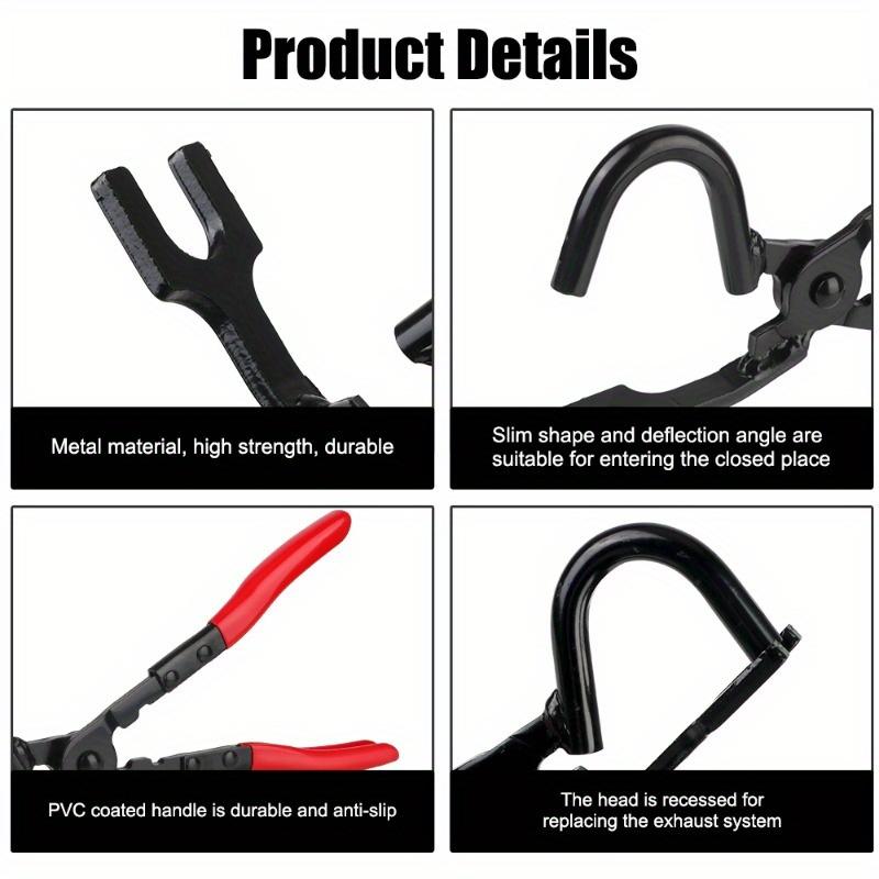 Exhaust Hanger Removal Tool Universal Exhaust Hanger Removal Pliers Exhaust Pliers for Rubber Bracket and Hanger Separation