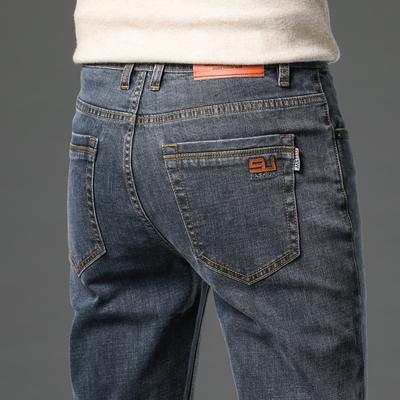 2024 Herbst/Winter Jeans Herren Gerade Bein Loose Fit Herrenhose Elastische Lässige Vielseitige Herren Lange Hose