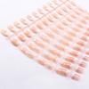 French Nail Patch 24 Stück Tragen von Nägeln, fertig, Gelee, Kleber, Nagelaufkleber, Puder, Hautton, künstlicher Nagelpatch