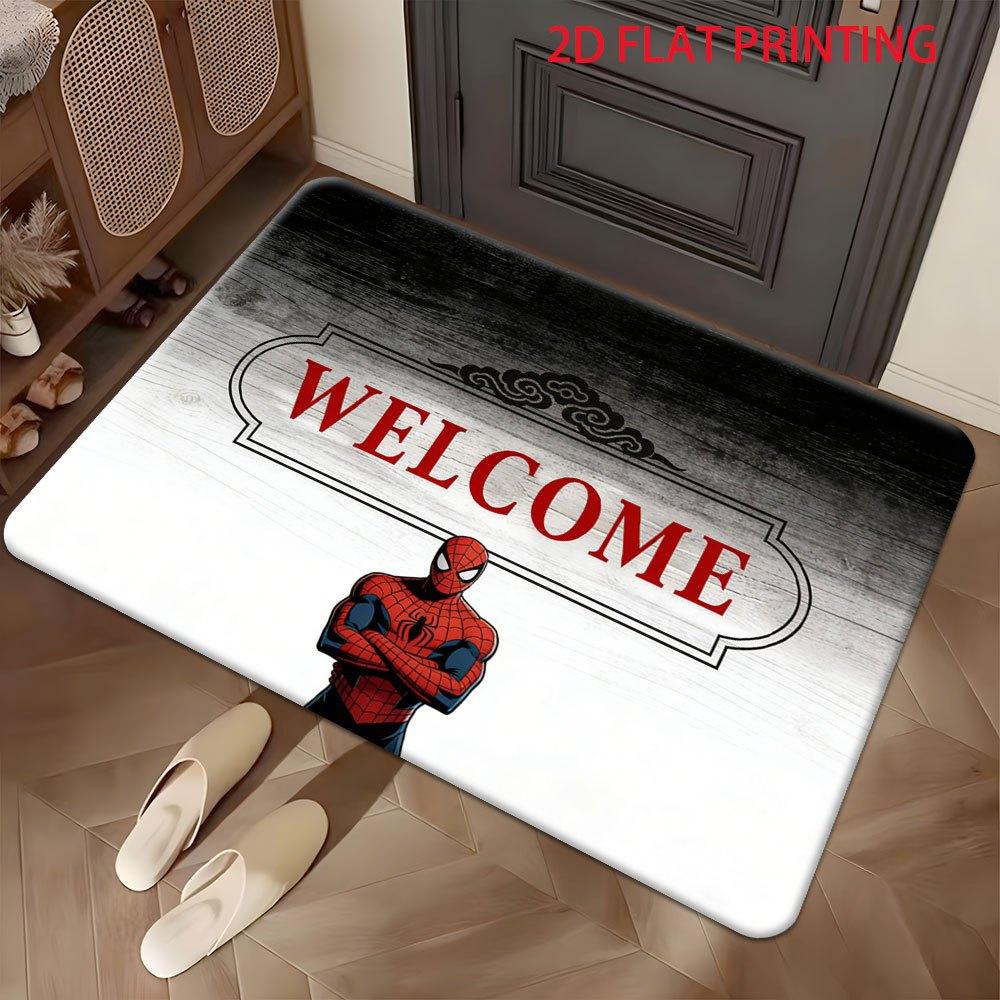1pc Marvel Spider-Man with Official Spider-Man - Soft Room Carpet Suitable for Halloween, Christmas, Marvel Themed Room Decor 40cm x 60cm