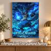 Greninja Custom Name Diamond Painting Personalized 5D Full Drill DIY Diamond Art Home Decor