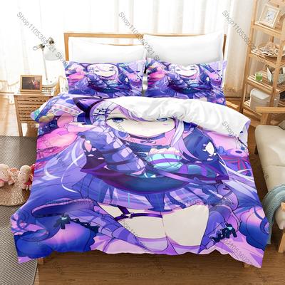 Cool Kpop Yoisaki Kanade Bedding Set Twin Full Queen King Size Duvet Cover Set Cartoon Bed Linen for Teens Girls Fans