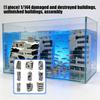 N Scale 1:144 Railway Scenery City Ruined Building Model Outland Model for DIY Sand Table Microlandscape Ornament