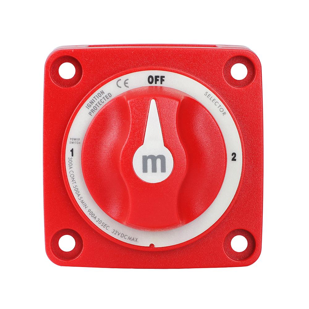 3 4 Position Battery Mass Switch Dual Circuit Cut M-Series Marine Boat 32V 300A Heavy Duty Isolator Disconnect Rotary Switch