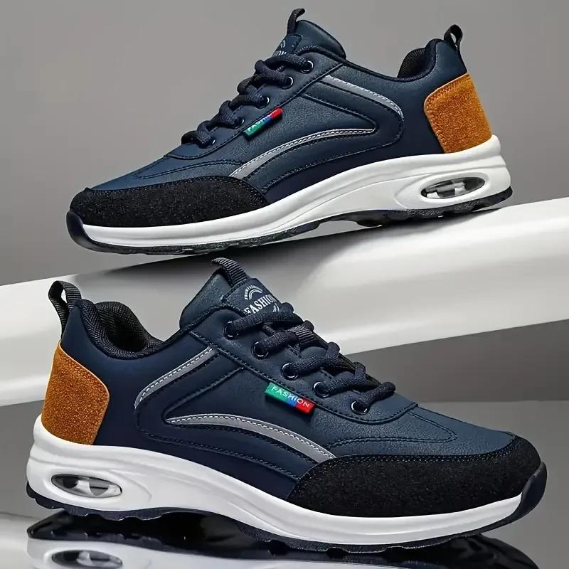 Men's Casual Sneakers Breathable Mesh Upper Tenni Walking Shoes Outdoor Adventures Modern Style in Athletic Footwear Shoes Man