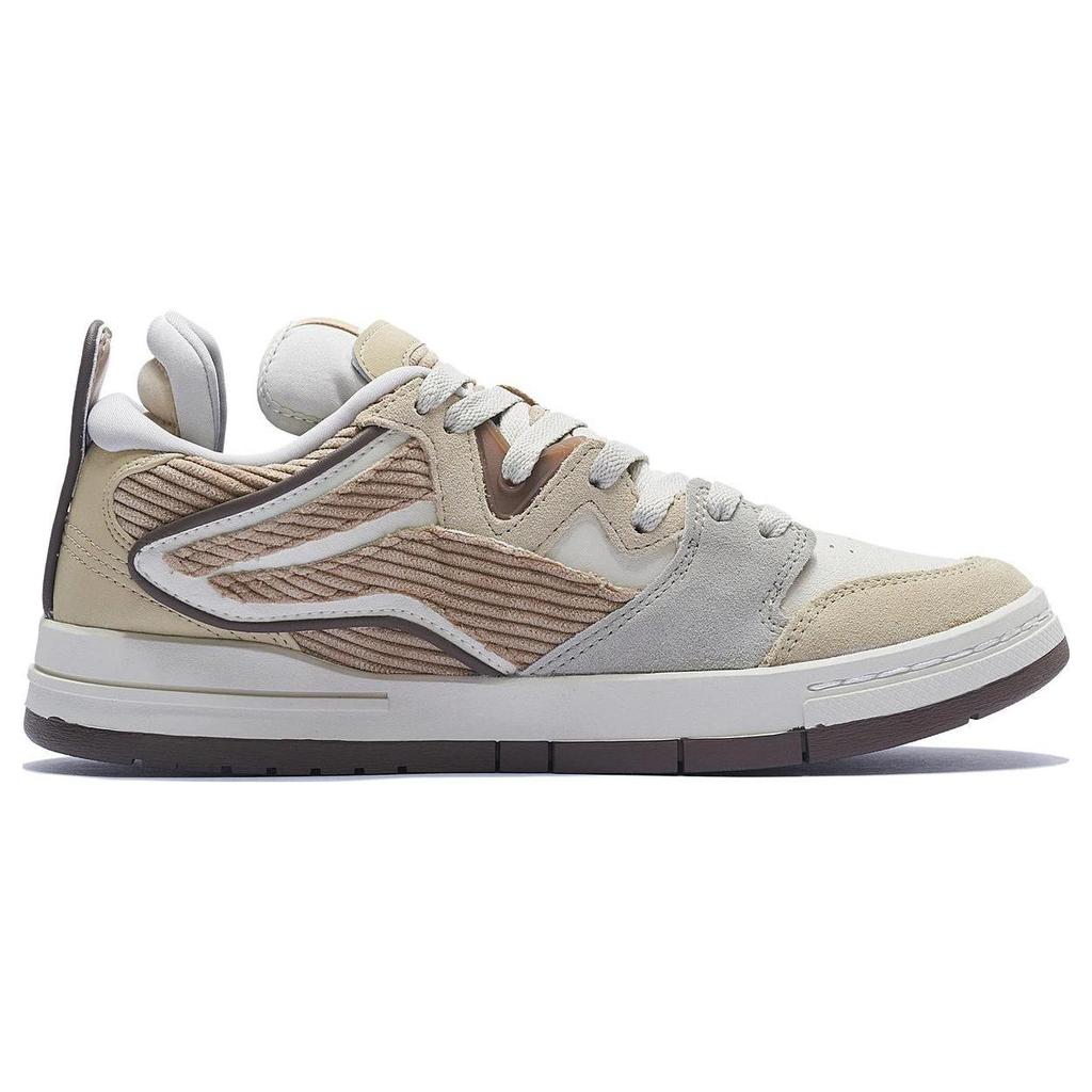 Li Ning Wave PRO Slip Resistant, Abrasion Resistant, Lightweight Low top Skateboard Shoes Men's Beige AECS051-4