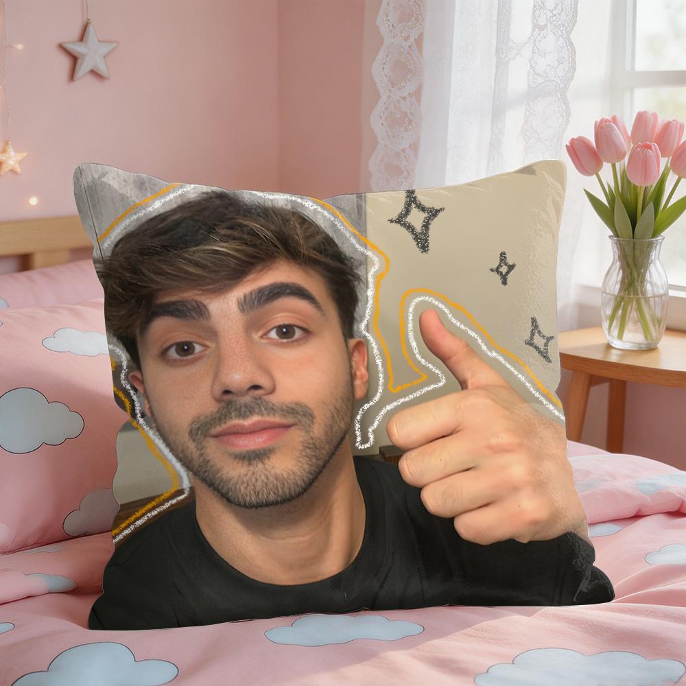 Internet Celebrity Fede VVigevani Cushion Cover Square Short Plush Pillow Case Living Room Sofa Home Decor Funda X