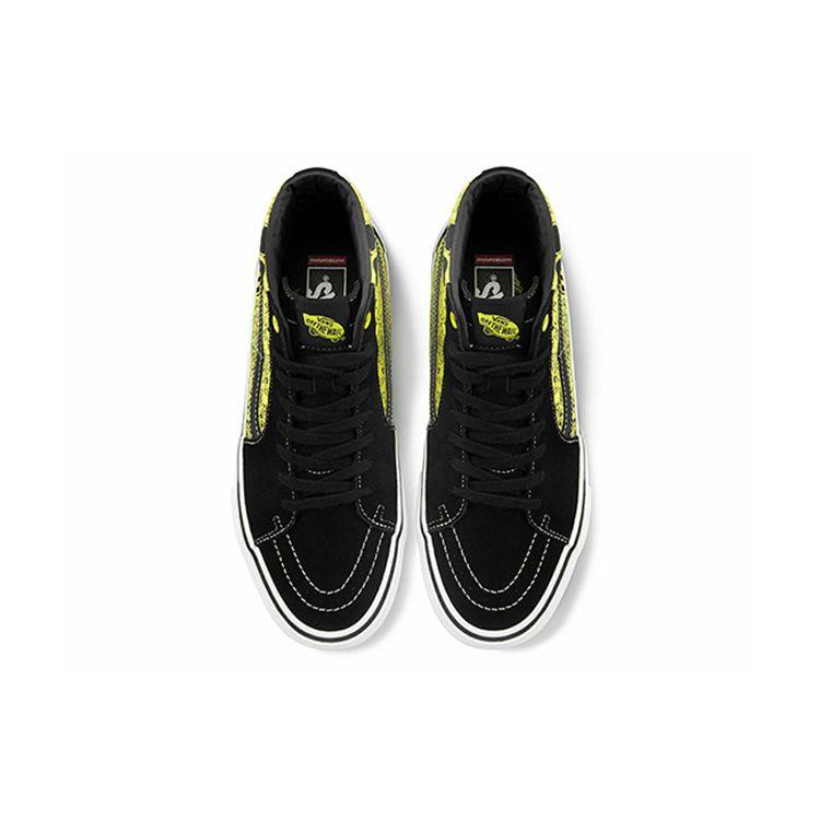 Mike Gigliotti x Bob Esponja x Vans Skate Sk8-Hi Zapatillas Unisex Negro Amarillo VN0A5FCCZAU