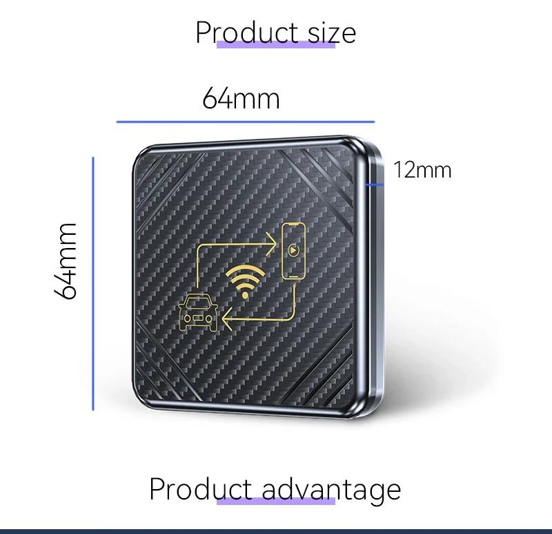 Wireless Car Carplay Android Auto 2 In 1 Smart Box Bluetooth 5.0 Wireless Adapter Universal Plug and Play Wifi Fast Connect