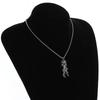 Vintage Punk Biker Girls Pendant Fashion Necklace for Men Women Motorcycle Riding Statement Jewelry Gifts