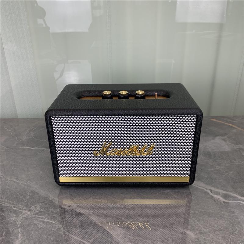 Marshall Speaker Model Audio Figurine: Wood and Leather Prop (Non-functional)