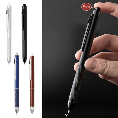Auto Sensing Pen Multicolor Ballpoint Pen Smooth Writing Pen Replaceable Pen Refills Metal Signature Pen
