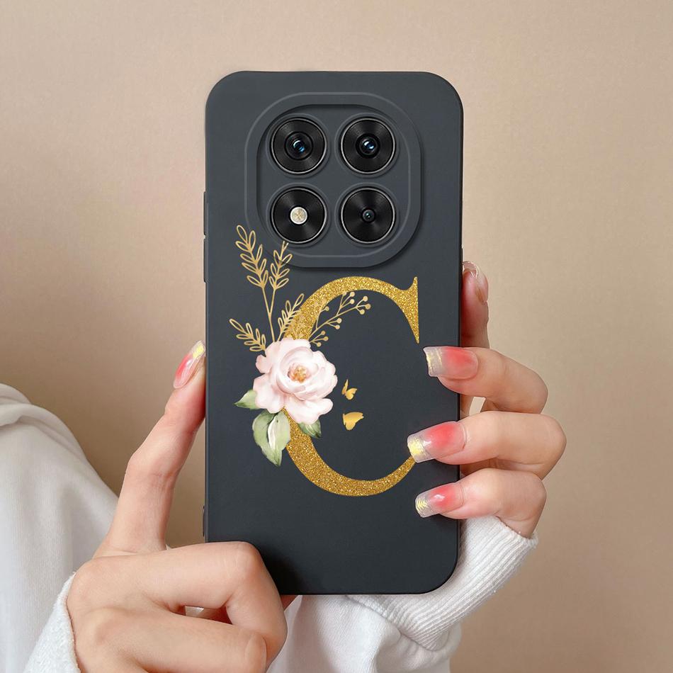 Case For Redmi Note 14 Pro Plus Simple Letter Soft Liquid Silicone Shockproof Phone Cover For Redmi Note14 14Pro 4G 5G Fundas