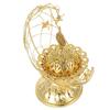Elegant Golden Iron Censer for Incense with Moon Shape Symbolism and Aromatherapy Function 6.5 Inch