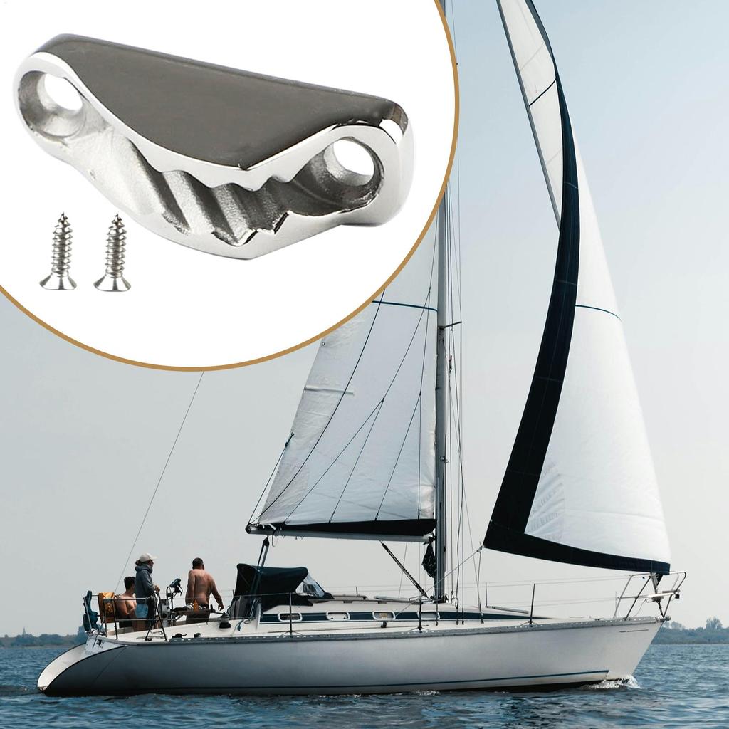 Kayak Cleat Ship Rope Clamp Non-Slip Ship Cleat Clamp for Dock Boat Fishing Marine Camping River Beach Lake Touring