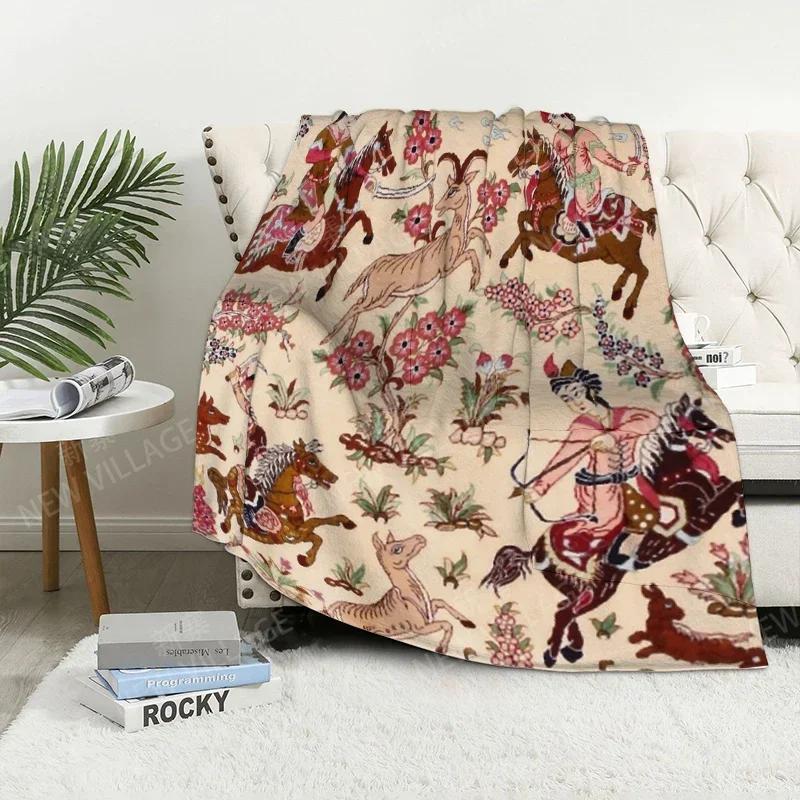 Plaid-Sofa für Kniedecken warme Winterbettdecke Überwurfdecke Dekor Boho warmes Fleece Nordisch Vintage Marokkanisch Weich und haarig