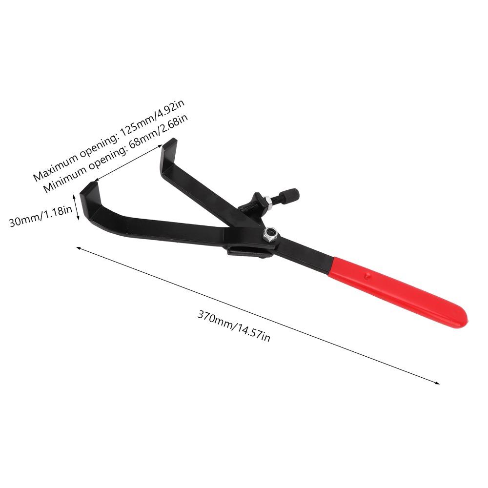 Adjustable Clutch Holder Wrench Carbon Steel PVC Grip Flywheel Holder Spanner Universal 68-125mm Flywheel Sprocket Wrench