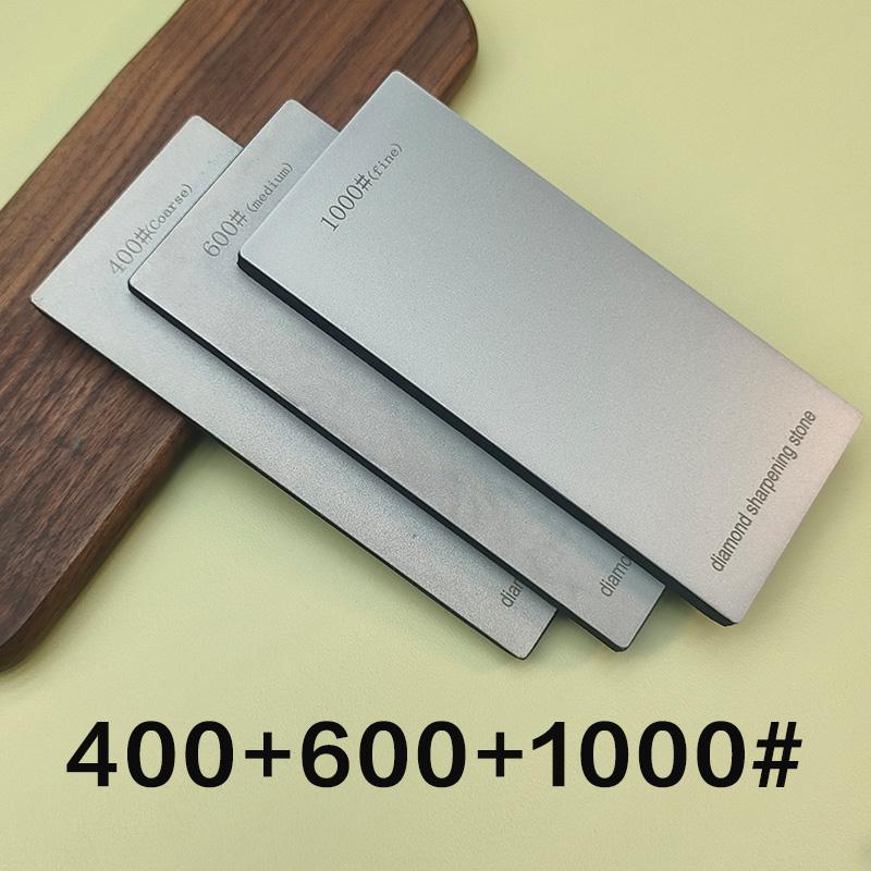 Diamond Sharpening Stone Knife Sharpener Hard Base Non-slip Grit 80-3000# Diamond Tools Fine Grinding Whetstone 170*75mm