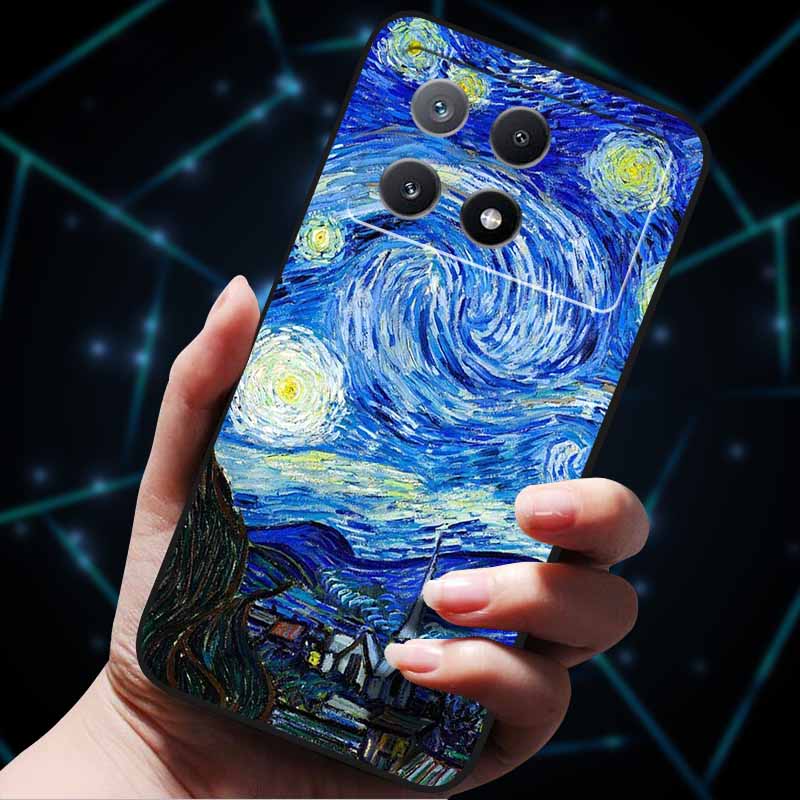 3D Flowers Emboss Fundas For Poco X6 Pro Case Soft Silicone Phone Case for Xiaomi Poco X6 Pro Poco X 6 Pro X6Pro Pocox6 Pro Bags