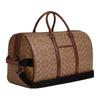 Coach X Peanuts Signature 45 Ventura Logo Coated Canvas And Leather Boston Bag Women Travel Bag Brown CBI42-QBTAM