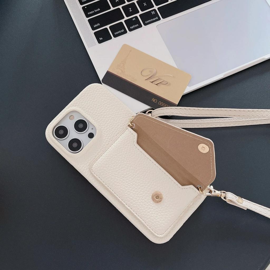 Crossbody Wallet Phone Case For iPhone 16 15 14 Plus 13 12 11 Pro Max Purse Lanyard Leather Cover with Credit Card Slot Holder