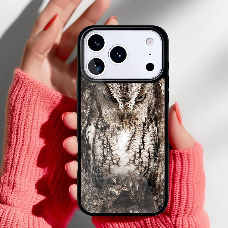 Camouflage Owl soft Phone Case for iPhone 17 16 15 14 13 Pro Max Back Cover for 12 11 Pro Coque