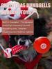 Christmas Dog Squeaky Dumbbell Toys, Santa Snowman Snowflake Pet Chew Toys, Festive Interactive Dog Toys for Teeth Cleaning