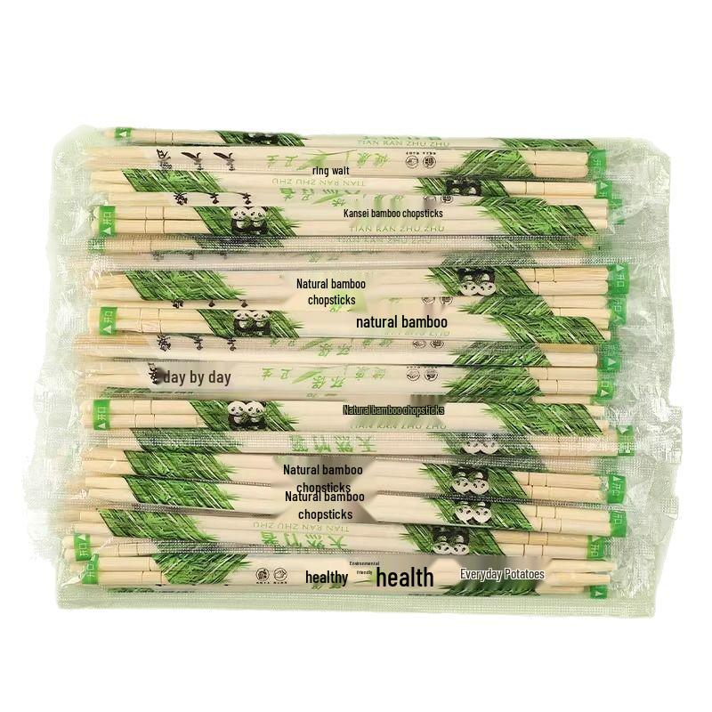 Premium Hygienic Bamboo Chopsticks - Thickened & Disposable for Fast Food and Household Use