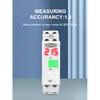 Din Rail 3in1 Single Phase Ampere Voltage Frequency Meter Ac 0-99Hz 100A Voltmeter Indicator LED Digital Display 110V 230V TOMZN