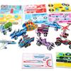 50pcs 3D Cartoon Car Paper Jigsaw Puzzle Construction Truck Toys Kids Birthday Party Favors Gift for Children Early Education