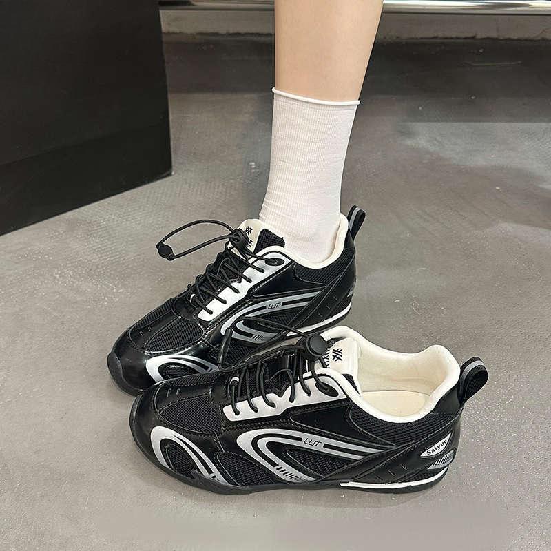New Breathable and Thick-soled Casual Sports Shoes for Women with Retro Style