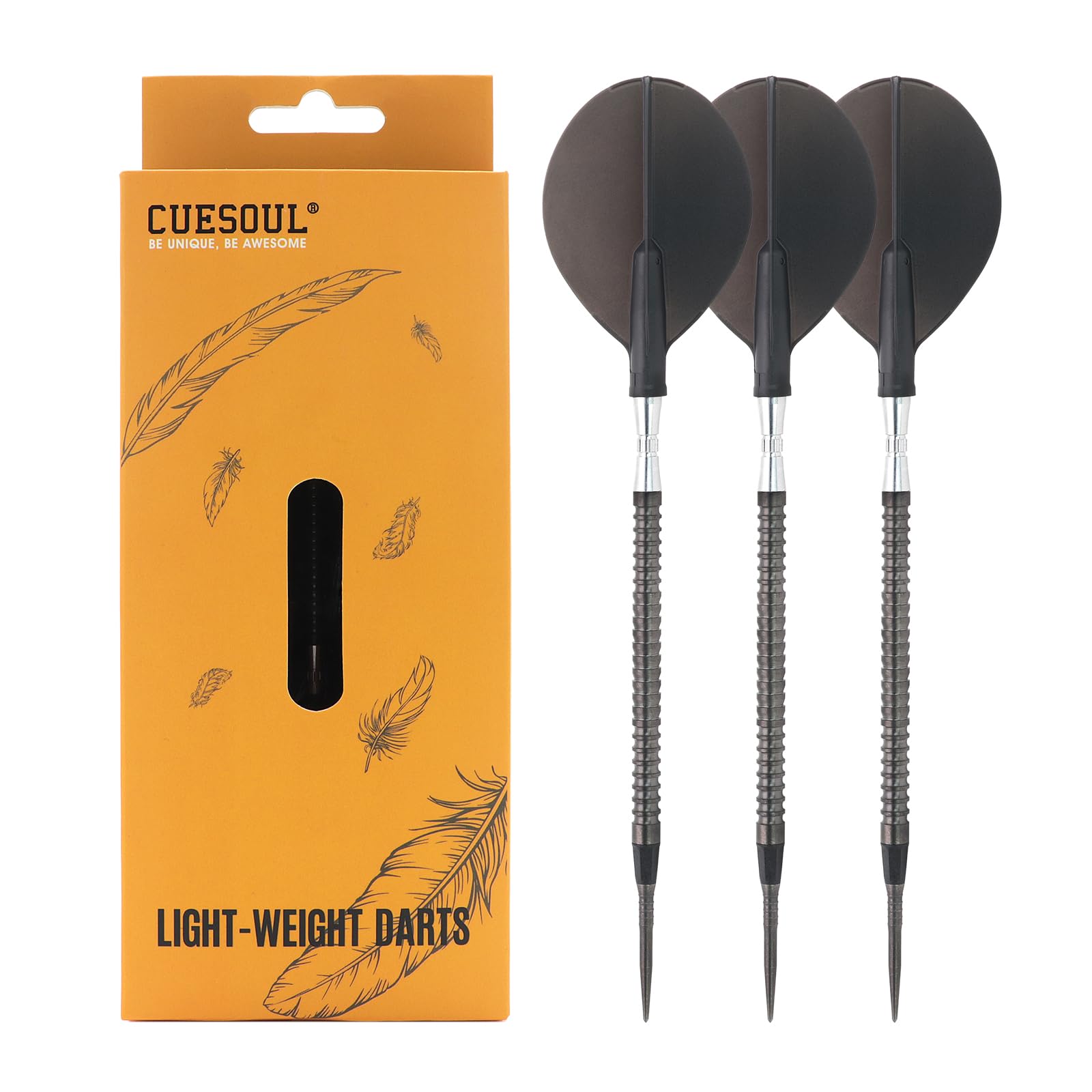 

CUESOUL JIHO Lightweight Training Darts Set with Barrel 10.8g (CSJH-Q90M108K1)