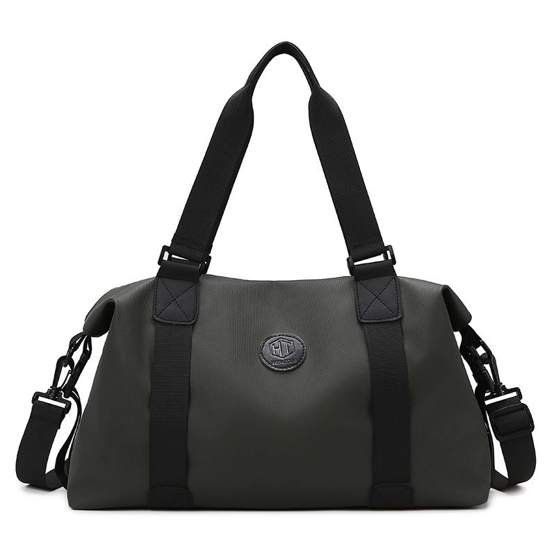 

Large Capacity Yoga Bag New Trendy Fashion Short Trip Fitness Bag Lightweight and Simple Shoulder Handbag армія зелений колір