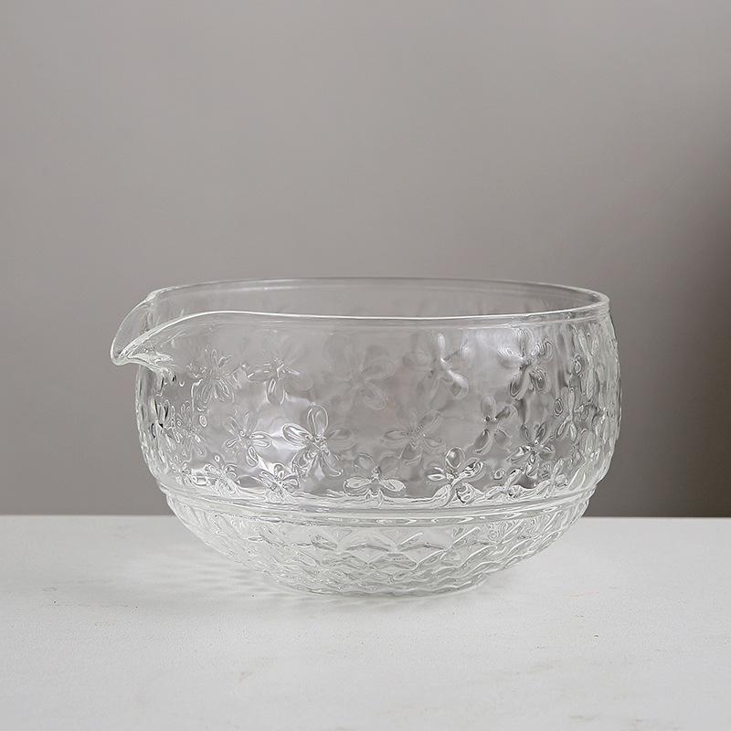 Japanese-style Glass Matcha Set, Matcha Bowl, Two-piece, Transparent, Tea Set, Matcha Whisking Tools, Tea Accessories, Gift