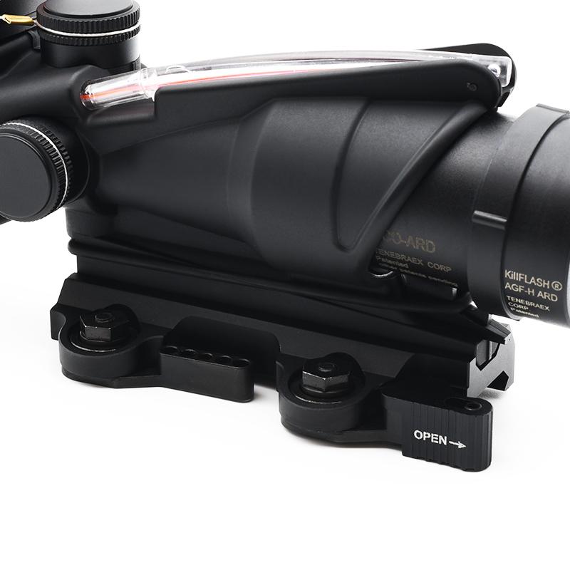 Tactical QD Mount LT100 and TA51 Flattop Thumbscrew Mounts Fit 20mm Rail ACOC Scopes Mount