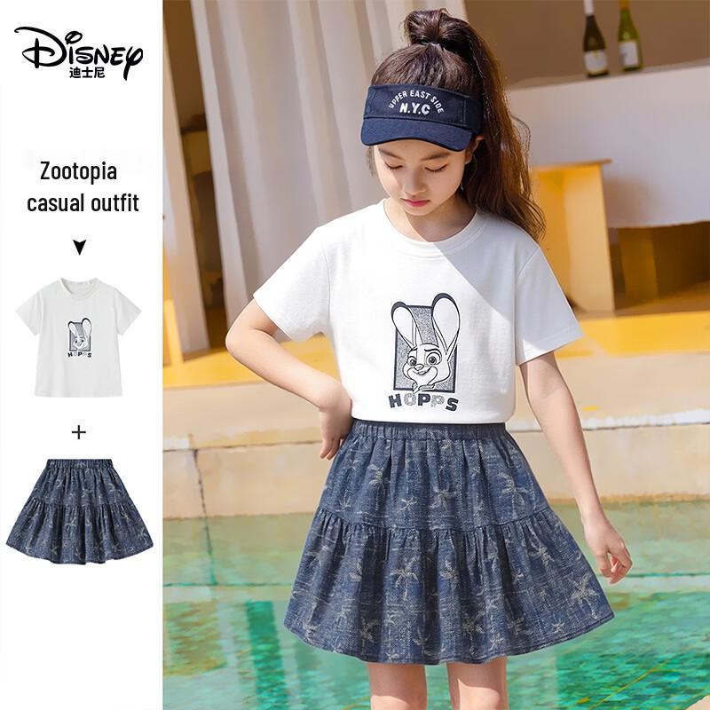 Комплект из футболки и юбки для девочек Disney Джуди Хопс 120