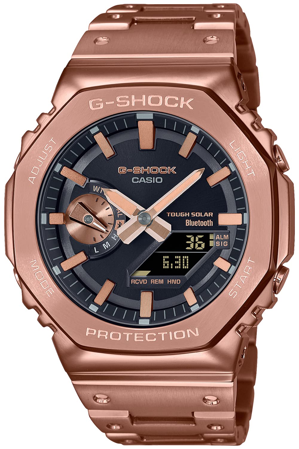 

[Casio] G-Shock Watch [] Full Metal Solar GM-B2100GD-5AJF Men s Rose Gold with Bluetooth