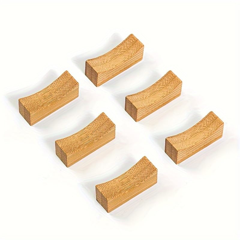 Rzilmer Set of 6 Stylish Wooden Chopstick Chopstick Cutlery Japanese Chopstick Natural Wood Rests, Pillows, Rests, Tableware, Stands,