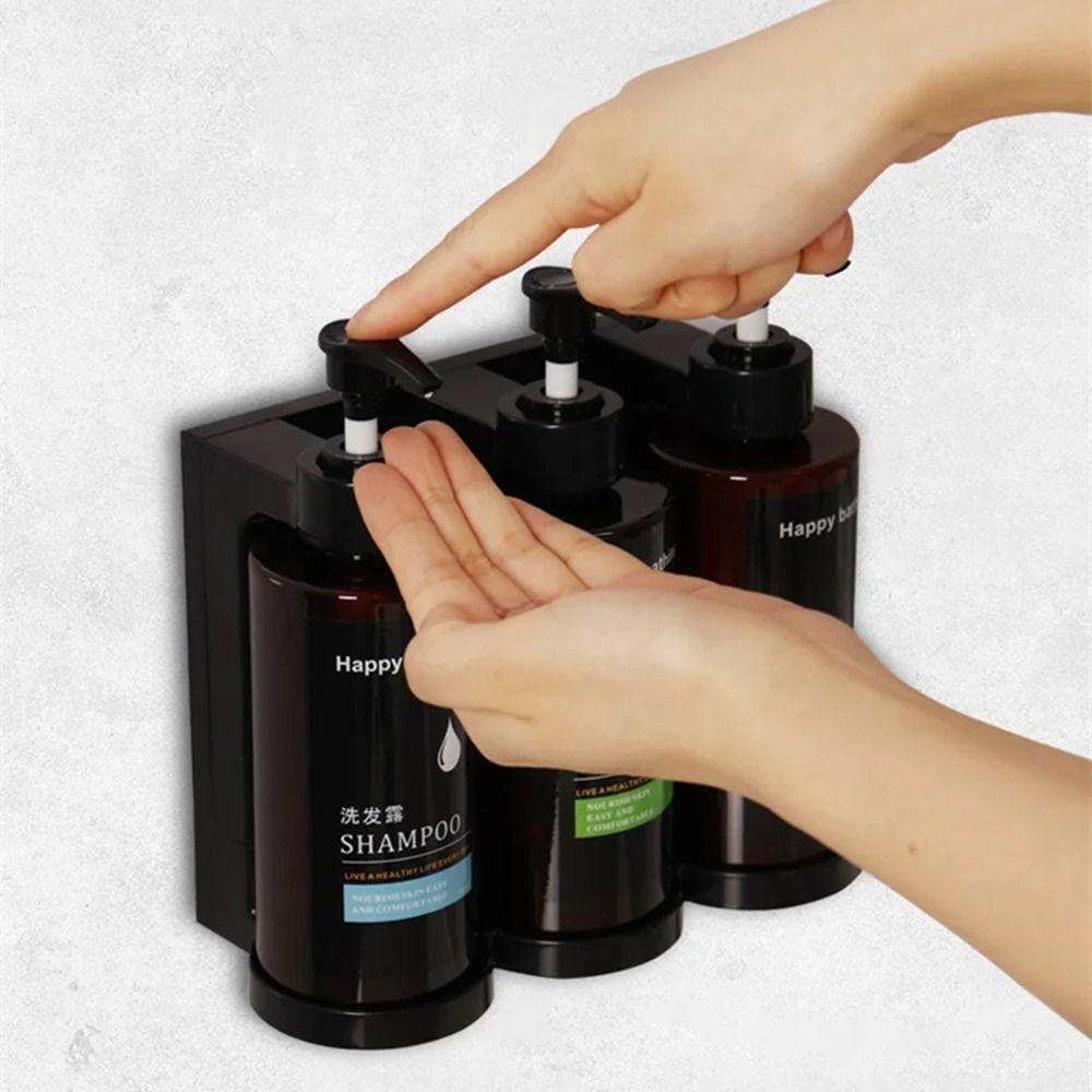 Hand Press Empty Pump Bottle Wall Mounted Hand Sanitizer Jar Bath Lotion Container Hotel