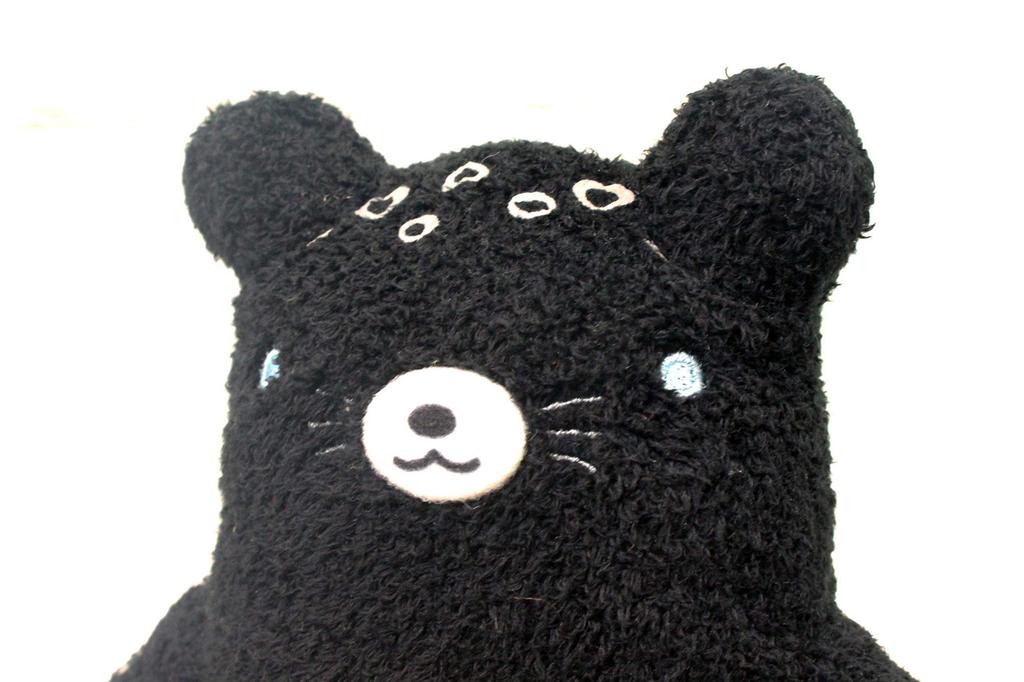 Shinada Fumofumo-san Hyomo Black (Medium) 10 X 5 X 20 Cm Plush Toy Animal Goods FMLO-0078B