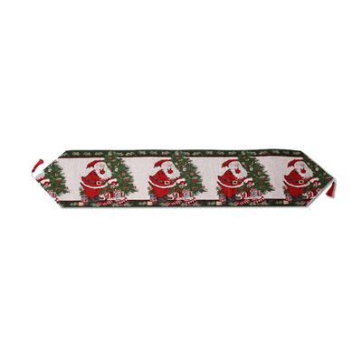 Runner da Tavolo Natalizio 180cm Ricamato Natale Panno Decorativo Copertura Festiva