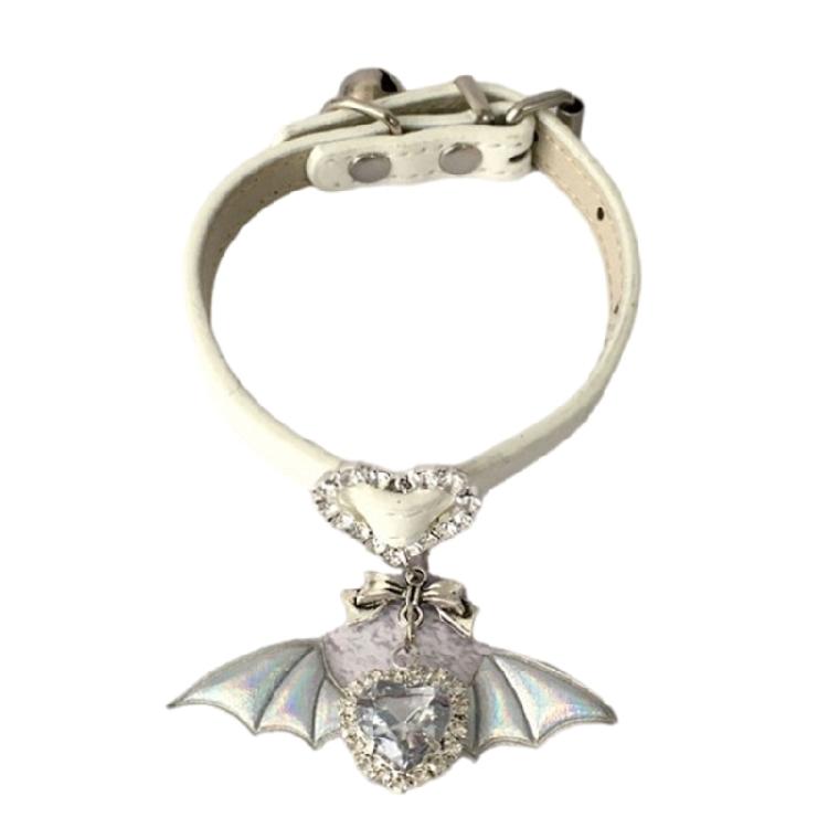 

Rhinestones Devil Bowknot Bracelet Sparkling Adjustable Wristband Accessory For Special Occasions Or Daily Wear белый