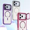Glaslinsenschutz Ständer Handyhüllen Für iPhone 17 16 15 14 13 12 11 Pro Max Plus Air Für Magsafe Stoßfeste Magnetische Hülle