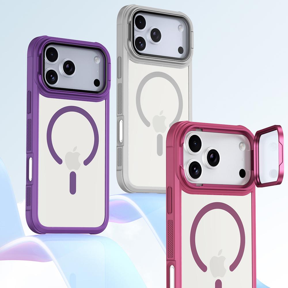 Glaslinsenschutz Ständer Handyhüllen Für iPhone 17 16 15 14 13 12 11 Pro Max Plus Air Für Magsafe Stoßfeste Magnetische Hülle