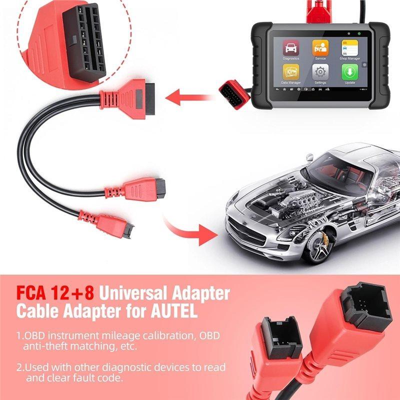 For -For Dodge Ram,Jeep Compatible 12+ 8 Pin Adapter Cable- Security Gateway For Autel Maxisys
