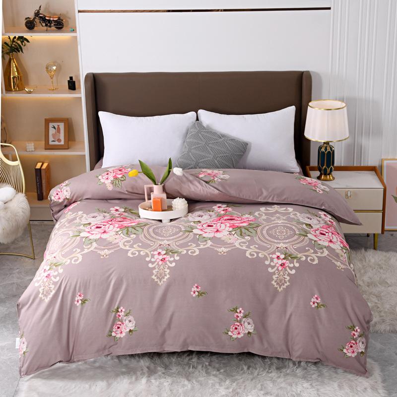 

Brushed Flannel Duvet Cover Set with Washed Cotton, Thermal Insulated Bedding for Hostel 150x200cm to 220x240cm 150*200cm