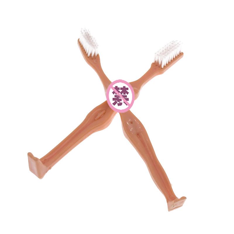 Eco-friendly PVC Bachelorette Party Funny Toothbrush Prop: JJ & Female Boob Design