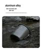 Mountain Camping Aluminum Alloy Folding Mug for Outdoor and Household Use