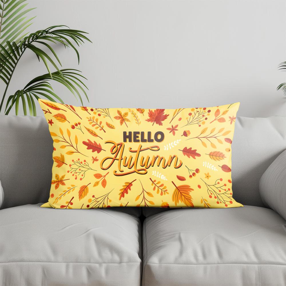 Home Decor Halloween-themed Fun Pillowcase Suitable For Sofa Bedroom Car Pillow Cover Cushion Rectangular Back Cushion